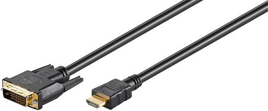 Microconnect Kabel DVI-D-Stecker - HDMI-Stecker 1m Schwarz (HDM192411)