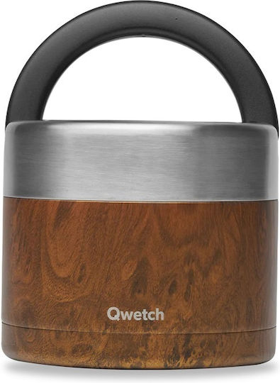 Qwetch Кутия за Храна Inox Термос Сребрист с Прегради 850ml