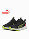 Kruz Profoam Kids Sports Shoes Running with Laces Black