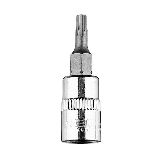 Neo Tools Битов ключ с Torx връх и Квадратно Гнездо 1/4'' 1бр