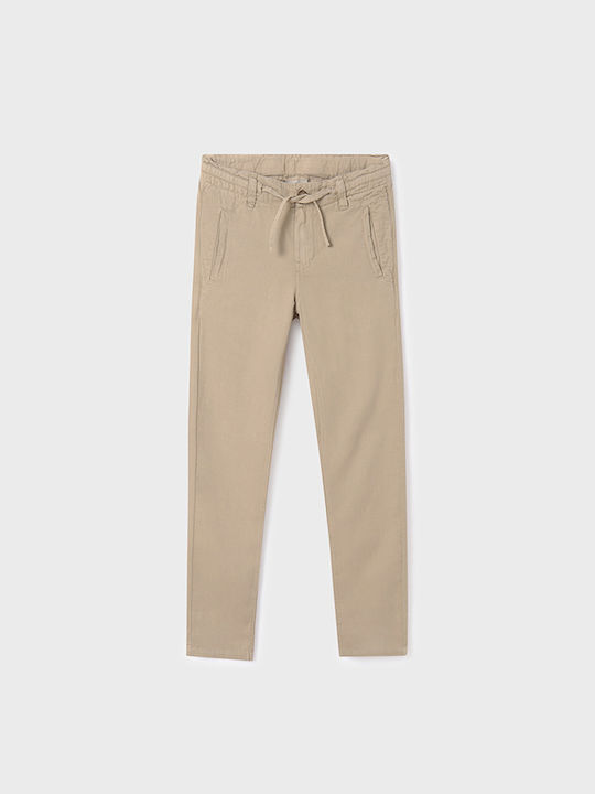 Mayoral Kids Linen Trousers BEZ