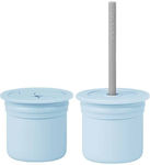 Minikoioi Plastic Kids' Food Container Light Blue