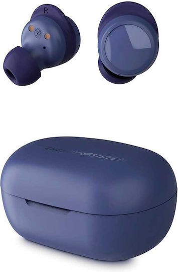 Energy Sistem Racebuds Bluetooth хендсфри Слушалки с Устойчивост на Пот и Кутийка за Зареждане Син
