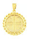 Ios Pendant Kids Talisman Double Sided Konstantinato made of Gold 14K FLWK1009
