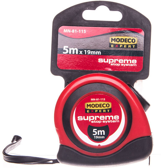 Modeco Tape Measure with Auto-Rewind 1mm x 5m