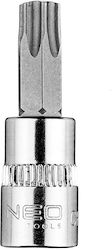 Neo Tools Căpăcel Torx cu Patrat de Prindere 1/4" 1buc