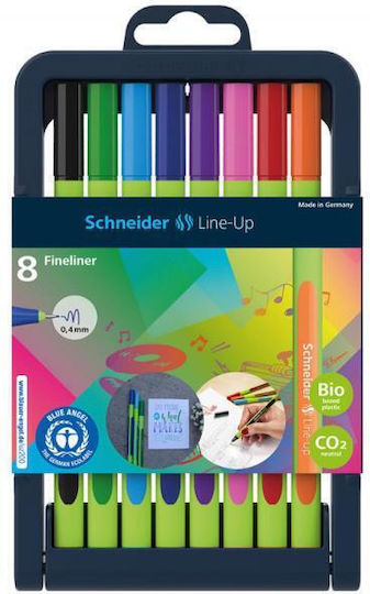 Neon Zeichenmarker 0.4mm Dünne Set 8Stück