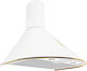 Akpo WK-4 Dandys GOLD Șemineu Hotă 60cm Alb