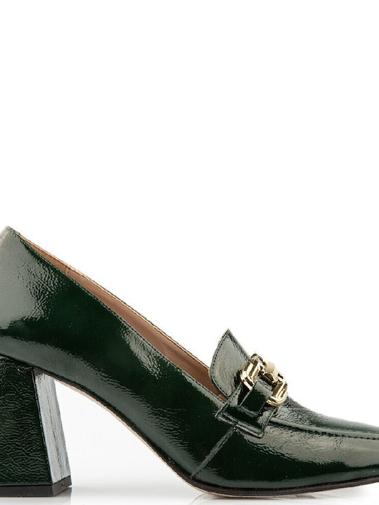 FM Patent Leather Green Heels