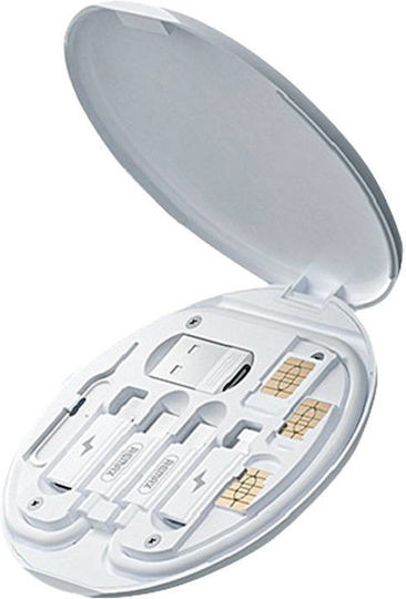 Remax RC-190 Regular USB to Lightning / Type-C / micro USB Cable 3A Λευκό 0.25m