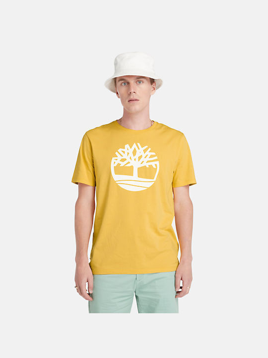 Timberland River Tree Men's Short Sleeve Blouse Yellow