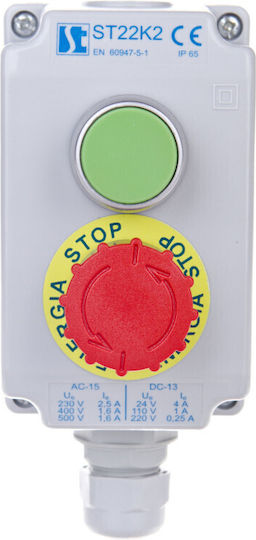 Spamel Industrial Push Button Panel ST22K2