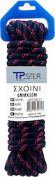 Tpster Σχοινί Διαμέτρου 6mm με Μήκος 1m