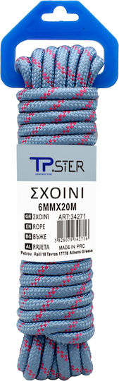 Tpster Cordă cu Diametru 6mm și Lungime 1m Γαλάζιο