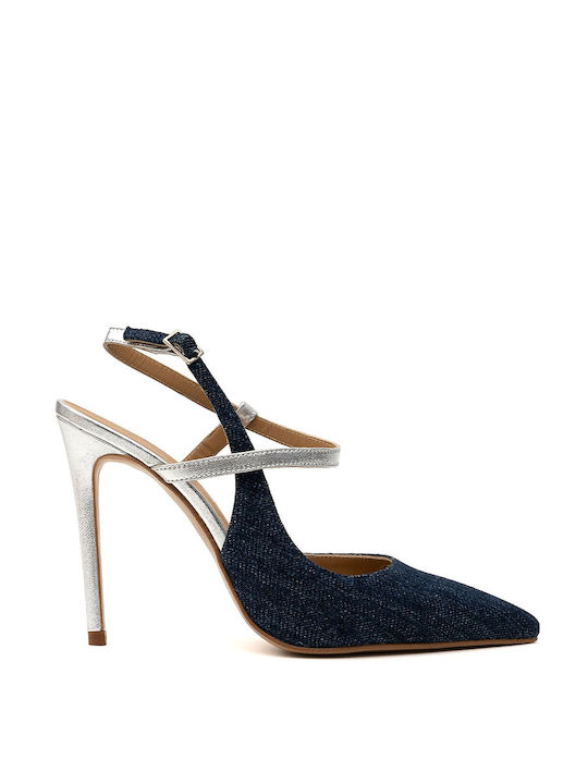 Philippe Lang Pointed Toe Blue Heels