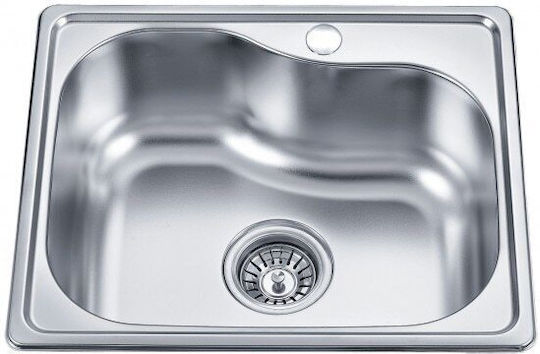 Inter Ceramic Drop-In Мивка Inox Ш47xД40см Сребрист