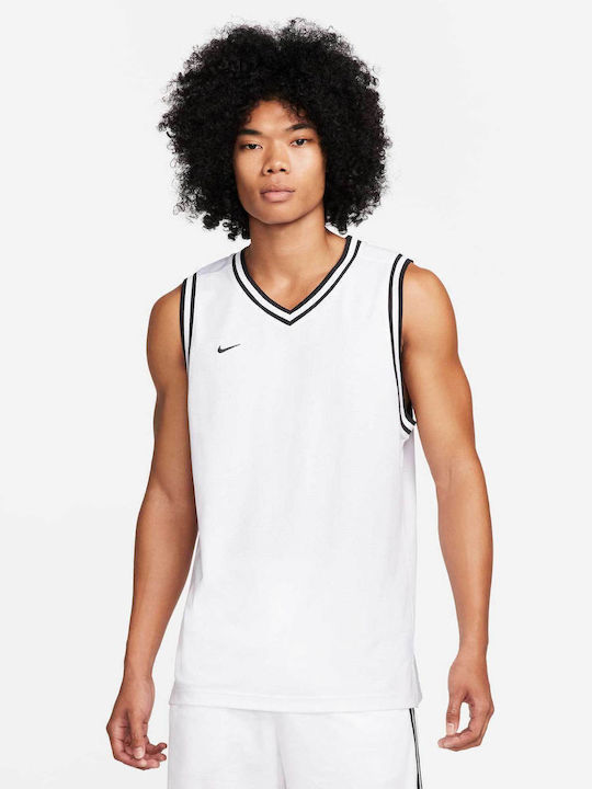 Nike Dri-Fit Αθλητικό T-shirt Λευκό