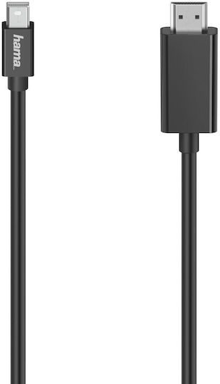 HAMA Cable DisplayPort male - HDMI male 1.5m Μαύρο (00200711)