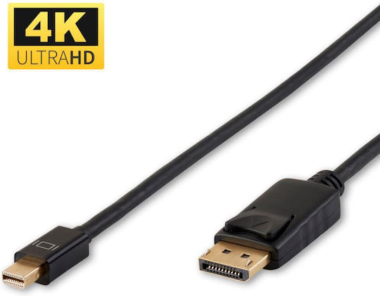 Microconnect Cable DisplayPort male - mini DisplayPort male 3m Μαύρο (DP-MMG-300MB)