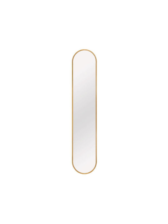Mirrors & More Moni Καθρέπτης Τοίχου με Κίτρινο Πλαστικό Πλαίσιο 101x20cm