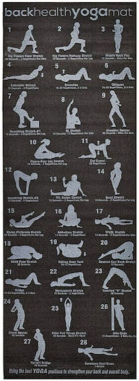 Sportmann Covor de exerciții fizice Yoga Negru (173x61x0.6cm)