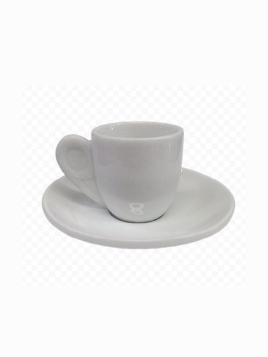 Porcelain Coffee Cup Set 70ml White