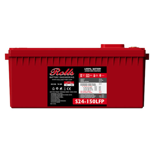 Rolls Μπαταρία Φωτοβολταϊκών Λιθίου 24V 150Ah (S24 150LFP)