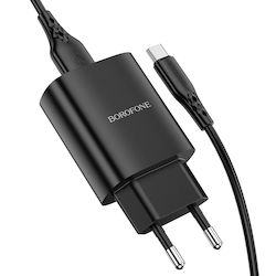 Borofone Charger with USB-A Port and Cable USB-...