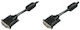 Digitus Cable DVI-D male - DVI-D male 10m Μαύρο (AK-320101-100-S)