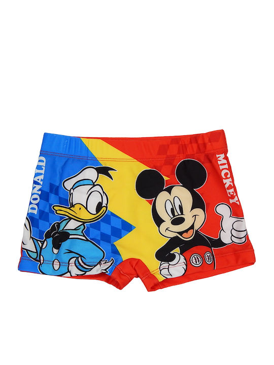 Disney Mickey & Donald Kids Swimwear Swim Shorts Red