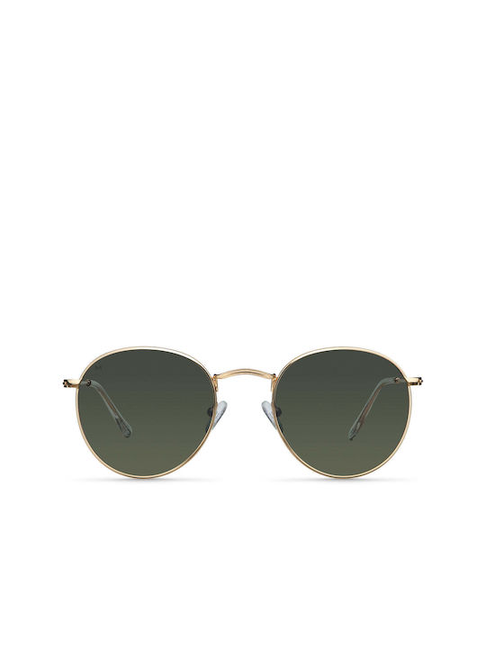 Meller Sunglasses with Gold Metal Frame and Green Lens Y-L-GOLDOLI