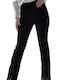 Damen Stoff Hose Schwarz