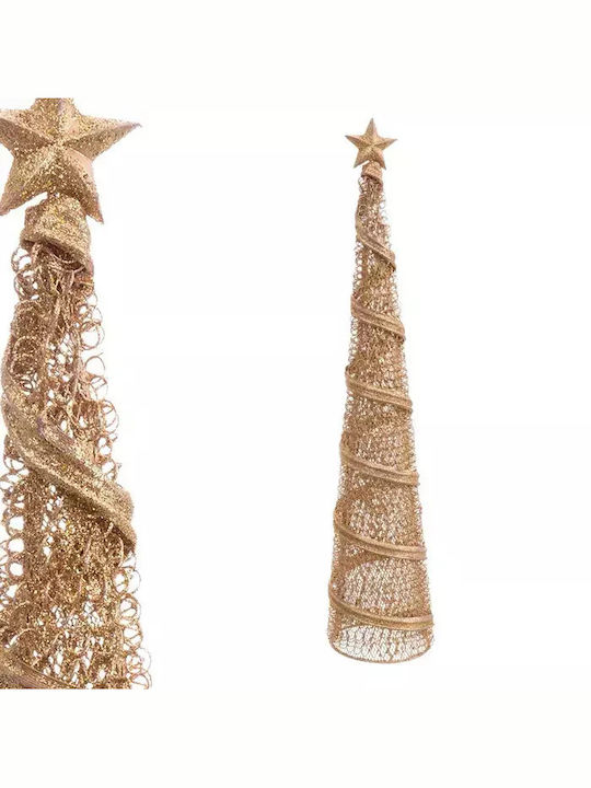 Weihnachtsdekoration Baum Kegel 50cm Gold Konisch FE566