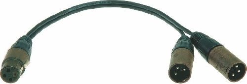 Klotz Cable 2 x XLR male - XLR female Μαύρο 0.1m