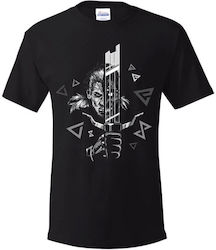 DEVplus T-shirt Black Cotton Geralt and Water Hag