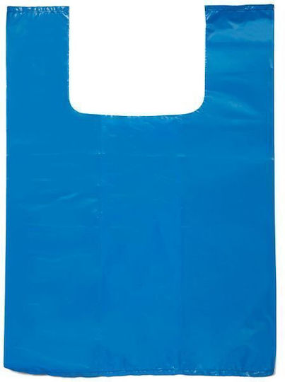 Plastiktüte für Verpackungen Hemdchen-Typ Blau