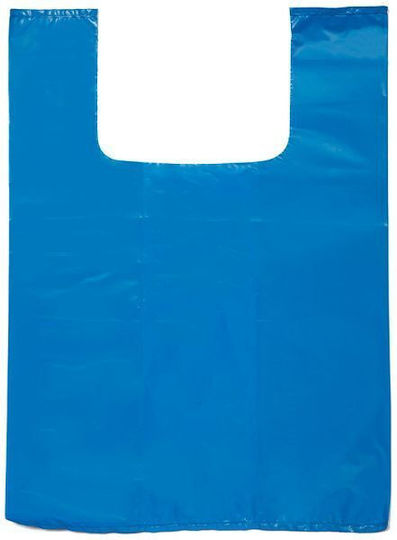 Plastic Packaging Bag Tank Top Type 45x26cm Blue