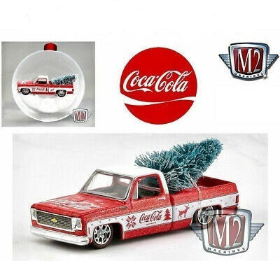 Machines 1974 Chevy Stepside Truck Coca Cola In A Hanging Ornament Truck