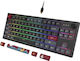 Montech MKey TKL Darkness Gaming Μηχανικό Πληκτρολόγιο Tenkeyless με Gateron G-Pro Yellow διακόπτες και RGB φωτισμό (Αγγλικό US)
