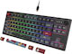 Montech MKey TKL Darkness Gaming Mechanical Keyboard Tenkeyless with Gateron G-Pro Red switches and RGB lighting (English US)
