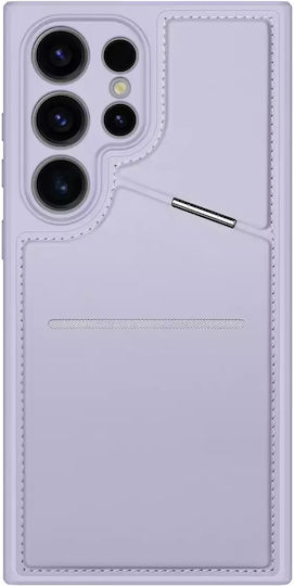 Dux Ducis Mag Back Cover Leather / Synthetic Leather Purple (Galaxy S24 Ultra)