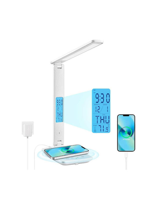 LED Schreibtischlampe faltbar in Weiß Farbe