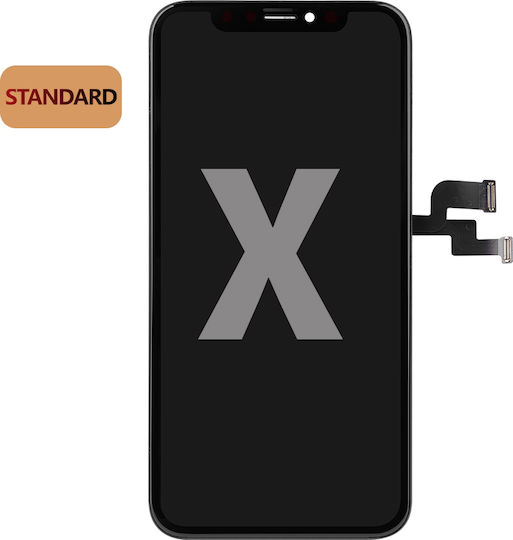 Οθόνη Lcd Display Ncc με Μηχανισμό Αφής για iPhone X (Μαύρο)