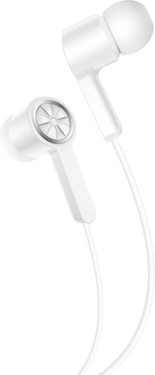 Foneng T57 In-ear Handsfree με Βύσμα 3.5mm Λευκό