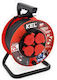 Plastrol Extension Cord Extension Cable 4 Sockets with Length 50m Cable Cross Section 3 x 1.5mm² and Ground Waterproof