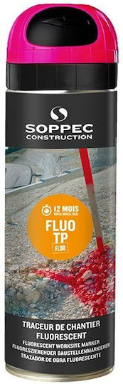 Nivel Σπρέι Βαφής Fluo Tp Marking Υψηλής Θερμοκρασίας Ροζ Pink 500ml