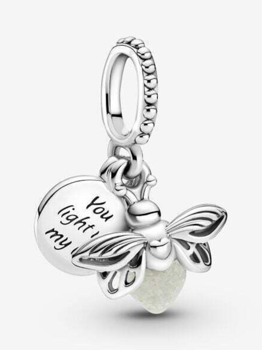 Pandora Glow-in-the-dark Firefly Dangle Charm από Ασήμι Pandora Glow-in-the-dark Firefly Dangle Charm από Ασήμι