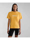 S-box Women's Blouse Cotton Short Sleeve Orange