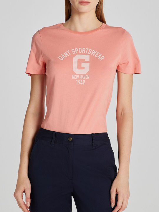 Gant Damen T-shirt Coral