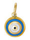 Kiriakos Gofas Charm with Stones with Stones from 14K Gold